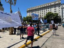 La Federación Sindical Marítima y Fluvial se reunió en el Congreso para protestar contra acciones del Gobierno Nacional