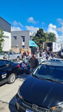Llegaron a Bahía Blanca más de 100 toneladas de donaciones enviadas desde el puerto de Mar del Plata