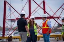 Puerto Quequén finalizó la obra de repavimentación y bacheo de los sitios 8, 9 y 10