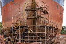 El buque petrolero-quimiquero Punta Médanos ingresó a TANDANOR para una reparación integral