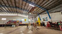 El Consorcio de Puerto Quequén colabora con la puesta en valor del gimnasio del CEF Nº 76 de Quequén