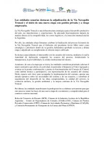 Hidrovía: entidades usuarias respaldaron la adjudicación y piden avanzar con reformas pendientes