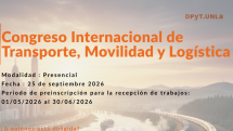 La UNLA invita  al Congreso Internacional de Transporte, Movilidad y  Logística