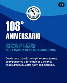El Centro de Capitanes de Ultramar cumple 108 años defendiendo a la Marina Mercante argentina