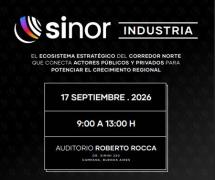El jueves 17 de septiembre se realiza la primera edición de SINOR industria