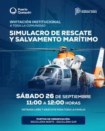 Puerto Quequén realizará un simulacro de rescate y salvamento marítimo junto a Prefectura