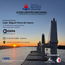 El VI Encuentro Nacional de Prácticos se realizará este martes con un invitado internacional