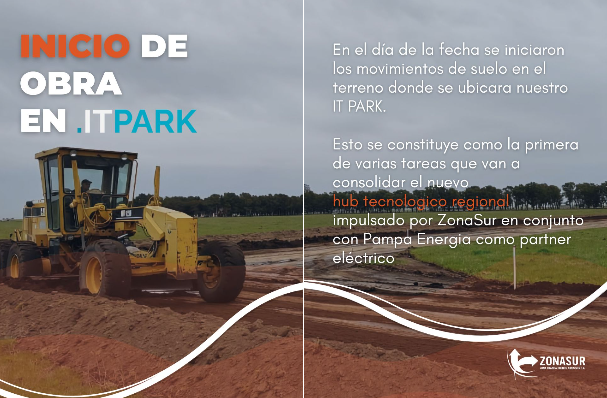 Comenzaron las obras del IT Park: el nuevo polo tecnológico de Zona Sur