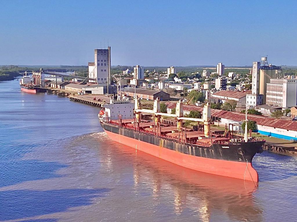 Ingresó otro buque al puerto de Concepción del Uruguay para exportar eucalipto a la India