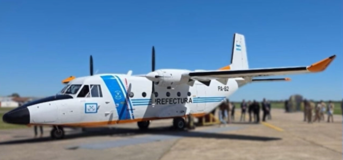 Modernización en vuelo: el CASA C-212 de la Prefectura superó su primera prueba tras la actualización integral