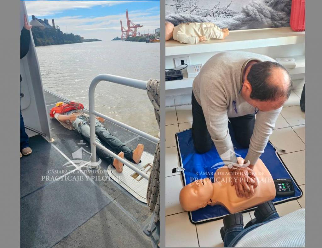 Taller sobre rescate de hombre al agua