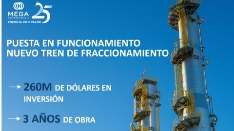 Mega acelera en Bahía Blanca: puso en marcha una nueva unidad clave para escalar exportaciones de NGL