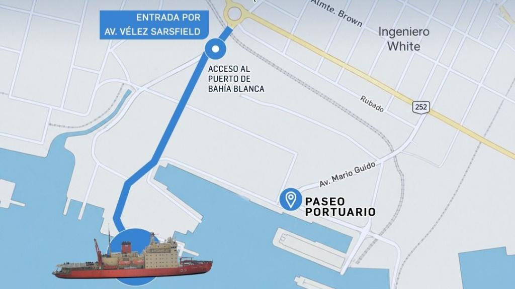 El  ARA Almirante Irízar abre sus puertas en el Puerto de Bahía Blanca