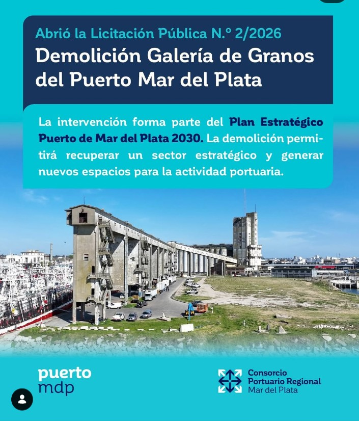Mar del Plata avanza con una obra de más de $3.800 millones para recuperar un sector estratégico del puerto