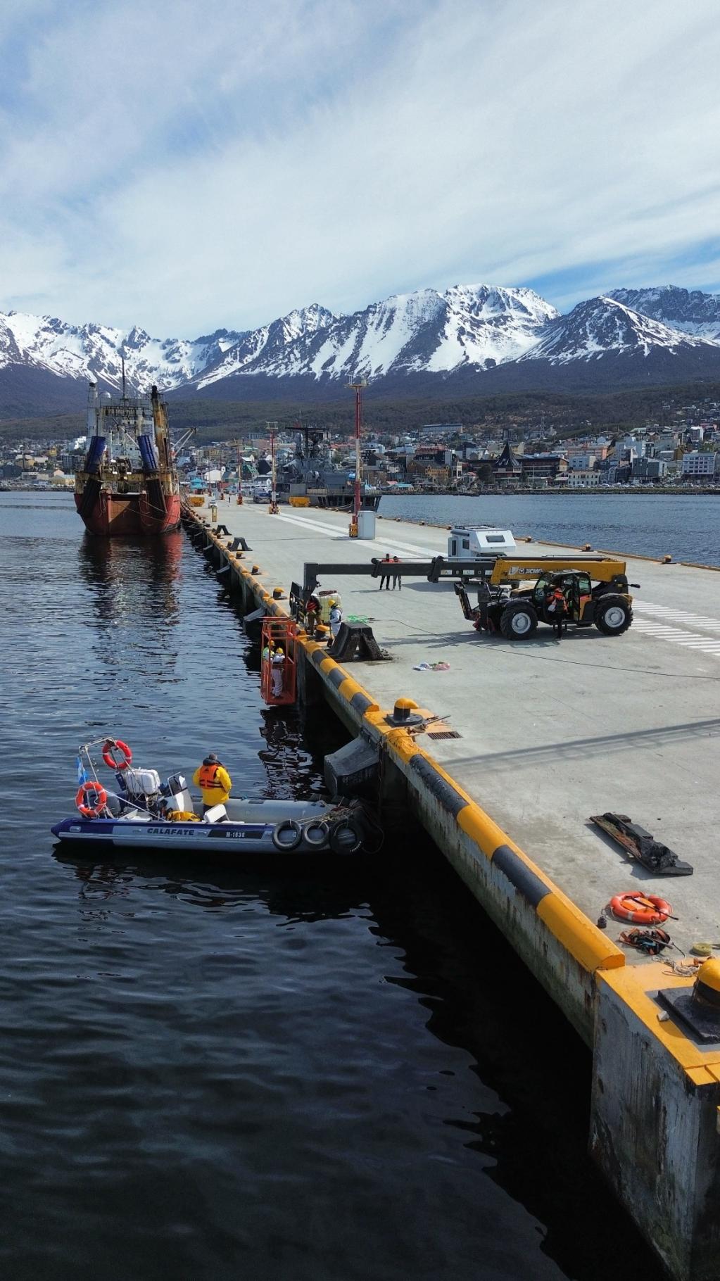 Ushuaia avanza con obras portuarias por más de USD 2,5 millones en plena temporada de cruceros